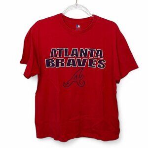 MLB Atlanta Braves‎ Red And Navy Graphic T-Shirt